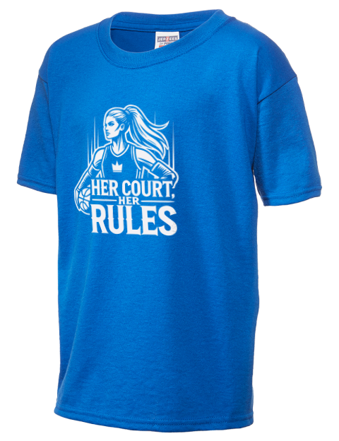 Her Court Her Rules She Got Game Youth T-Shirt | Swagsta