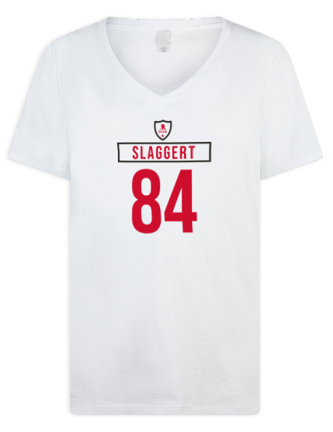 Home Jersey Landon Slaggert Premium Ladies V-Neck T-Shirt | Swagsta