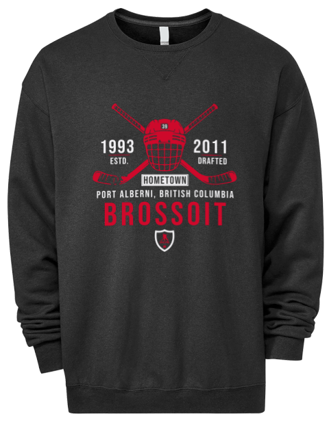 Heritage Laurent Brossoit Premium Unisex Crewneck Sweatshirt | Swagsta