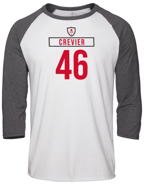 Home Jersey Louis Crevier Unisex Premium Three-Quarter Raglan T-Shirt | Swagsta