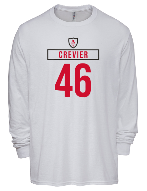 Home Jersey Louis Crevier Men's Premium Blend Long Sleeve-T-Shirt | Swagsta