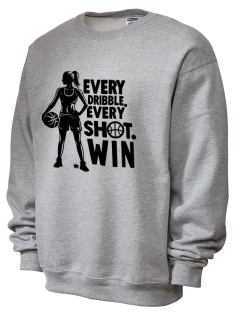 Every Dribble Every Shot, Win She Got Game Unisex Crewneck Sweatshirt | Swagsta