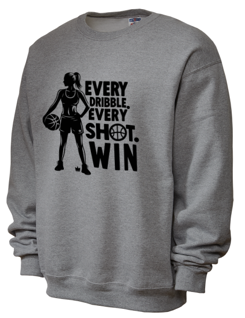 Every Dribble Every Shot, Win She Got Game Unisex Crewneck Sweatshirt | Swagsta