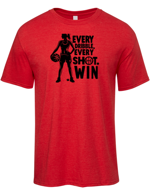Every Dribble Every Shot, Win She Got Game Premium Ring-Spun Cotton Unisex T-Shirt | Swagsta