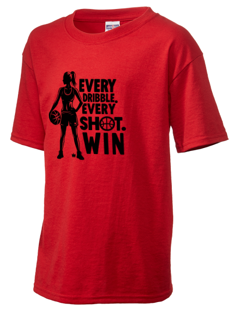 Every Dribble Every Shot, Win She Got Game Youth T-Shirt | Swagsta