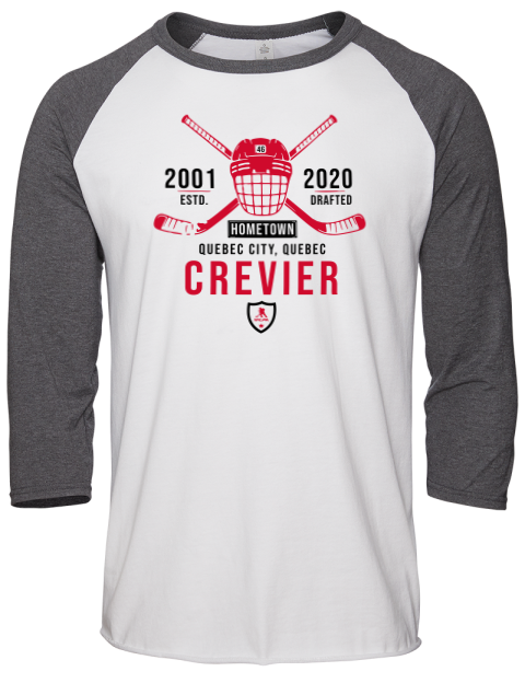 Classic Heritage Louis Crevier Unisex Premium Three-Quarter Raglan T-Shirt | Swagsta