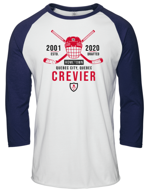 Classic Heritage Louis Crevier Unisex Premium Three-Quarter Raglan T-Shirt | Swagsta