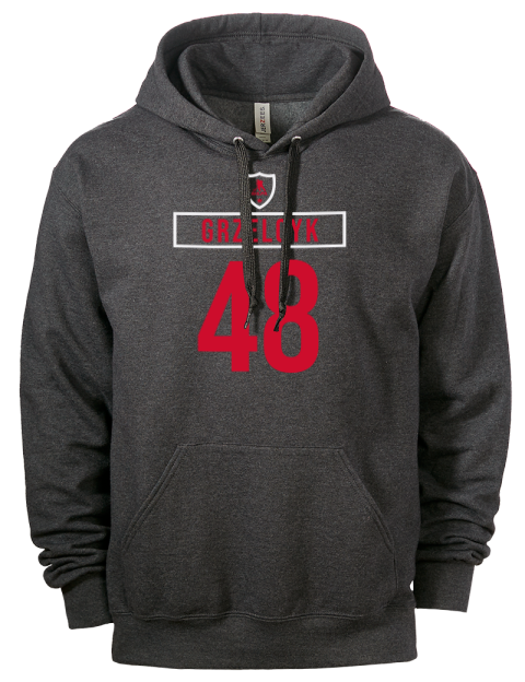 Away Jersey Matt Grzelcyk Eco Premium Unisex Hooded Sweatshirt | Swagsta