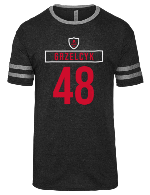 Away Jersey Matt Grzelcyk Men's Tri-Blend T-Shirt | Swagsta
