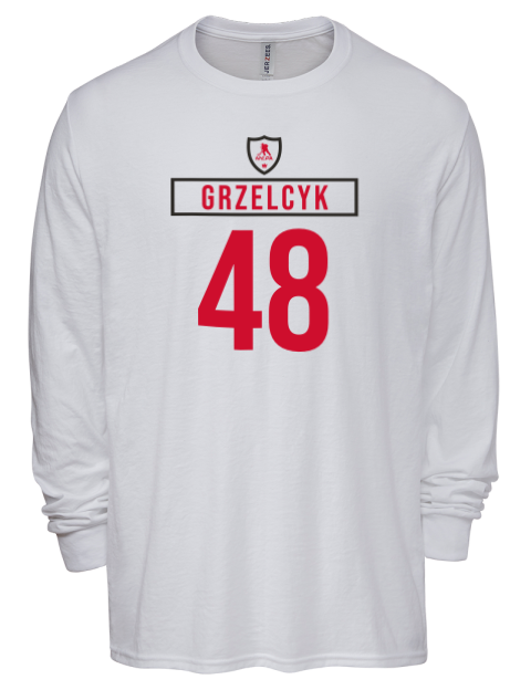 Home Jersey Matt Grzelcyk Men's Premium Blend Long Sleeve-T-Shirt | Swagsta