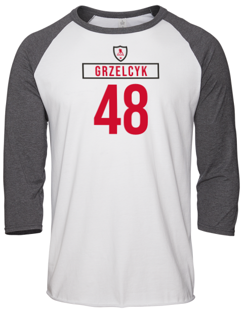 Home Jersey Matt Grzelcyk Unisex Premium Three-Quarter Raglan T-Shirt | Swagsta