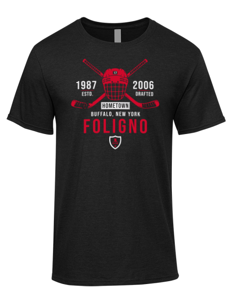 Heritage Nick Foligno Premium Ring-Spun Cotton Unisex T-Shirt | Swagsta