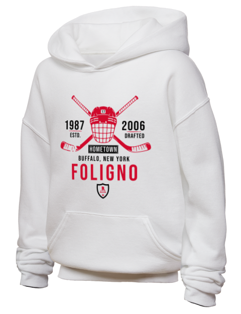 Classic Heritage Nick Foligno Youth Hooded Sweatshirt | Swagsta