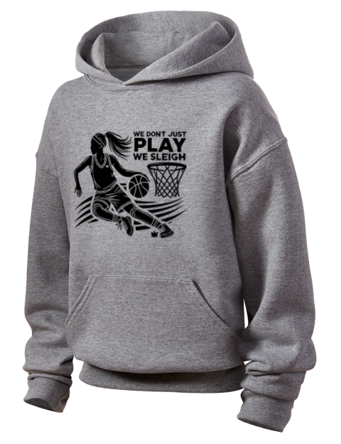 We Sleigh She Got Game Youth Hooded Sweatshirt | Swagsta
