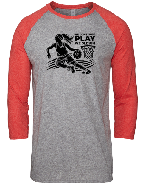 We Sleigh She Got Game Unisex Premium Three-Quarter Raglan T-Shirt | Swagsta
