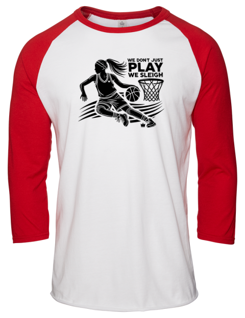 We Sleigh She Got Game Unisex Premium Three-Quarter Raglan T-Shirt | Swagsta