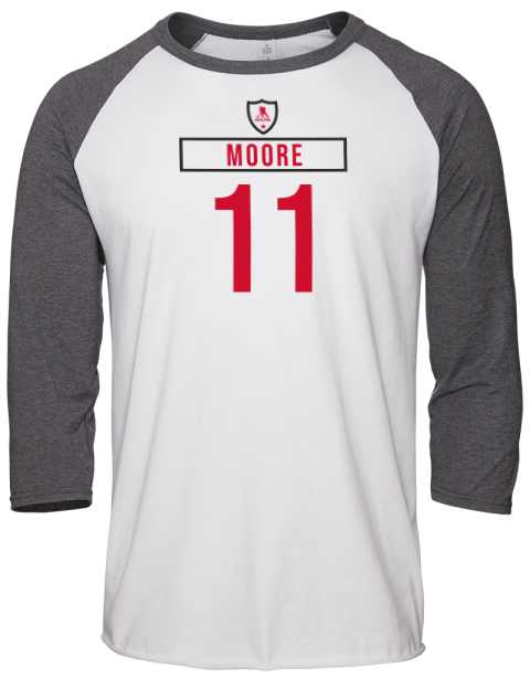 Home Jersey Oliver Moore Unisex Premium Three-Quarter Raglan T-Shirt | Swagsta