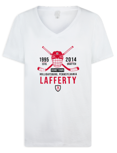 Classic Heritage Sam Lafferty Premium Ladies V-Neck T-Shirt | Swagsta