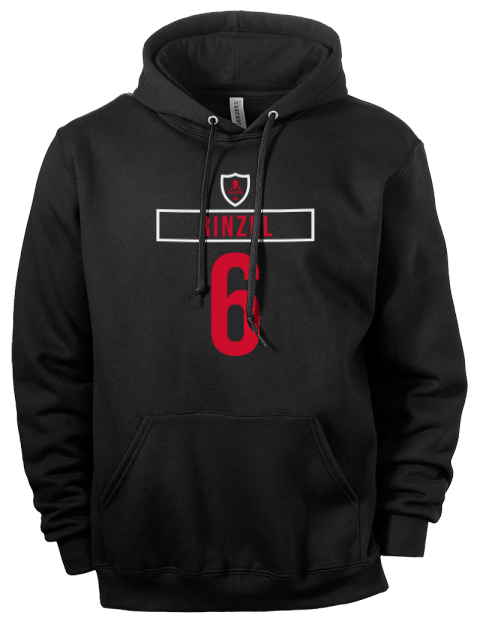 Away Jersey Sam Rinzel Eco Premium Unisex Hooded Sweatshirt | Swagsta