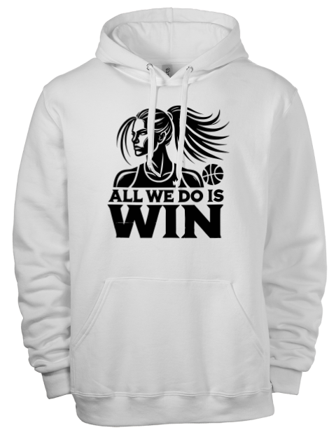 All We Do Is Win She Got Game Eco Premium Unisex Hooded Sweatshirt | Swagsta
