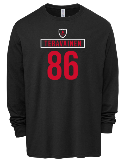 Away Jersey Teuvo Teravainen Men's Premium Blend Long Sleeve-T-Shirt | Swagsta