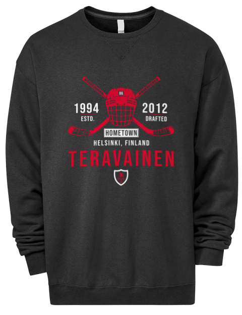 Heritage Teuvo Teravainen Premium Unisex Crewneck Sweatshirt | Swagsta