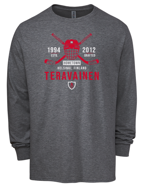 Heritage Teuvo Teravainen Men's Premium Blend Long Sleeve-T-Shirt | Swagsta