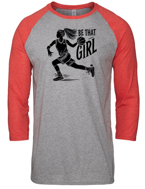 Be That Girl She Got Game Unisex Premium Three-Quarter Raglan T-Shirt | Swagsta