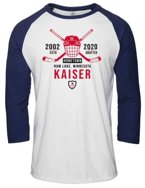 Classic Heritage Wyatt Kaiser Unisex Premium Three-Quarter Raglan T-Shirt | Swagsta