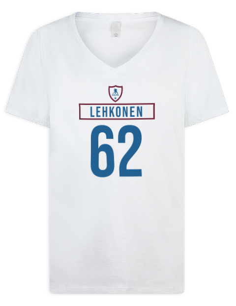 Home Jersey Artturi Lehkonen Premium Ladies V-Neck T-Shirt | Swagsta