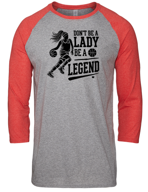 Be a Legend She Got Game Unisex Premium Three-Quarter Raglan T-Shirt | Swagsta