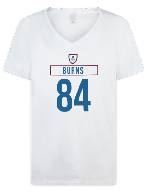 Home Jersey Brent Burns Premium Ladies V-Neck T-Shirt | Swagsta
