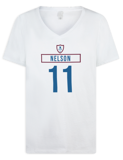 Home Jersey Brock Nelson Premium Ladies V-Neck T-Shirt | Swagsta