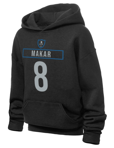 Away Jersey Cale Makar Youth Hooded Sweatshirt | Swagsta