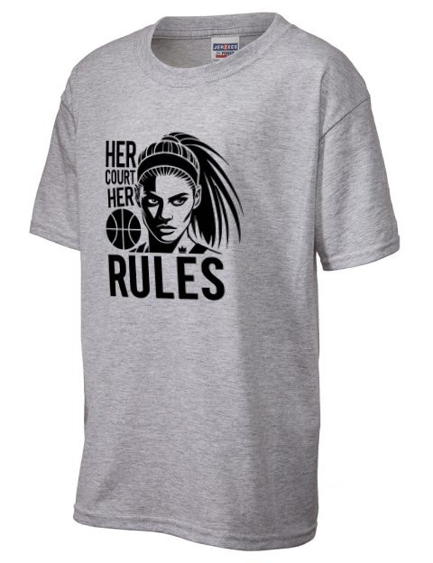 Her Court Her Rules She Got Game Youth T-Shirt | Swagsta