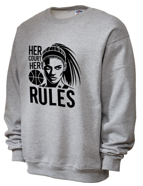Her Court Her Rules She Got Game Unisex Crewneck Sweatshirt | Swagsta