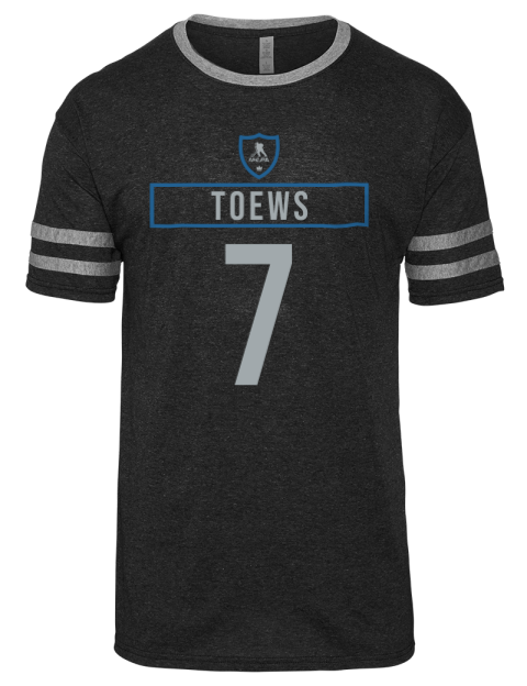 Away Jersey Devon Toews Men's Tri-Blend T-Shirt | Swagsta