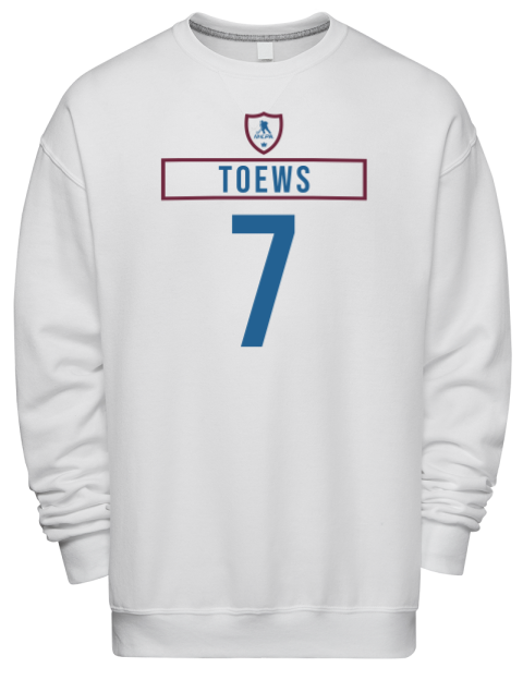 Home Jersey Devon Toews Premium Unisex Crewneck Sweatshirt | Swagsta