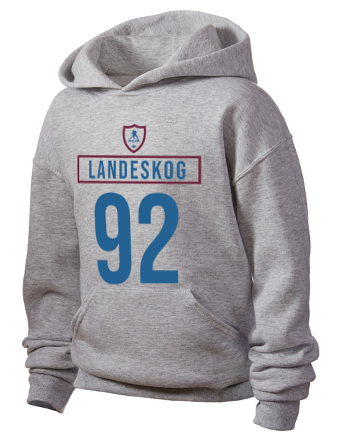 Home Jersey Gabriel Landeskog Youth Hooded Sweatshirt | Swagsta
