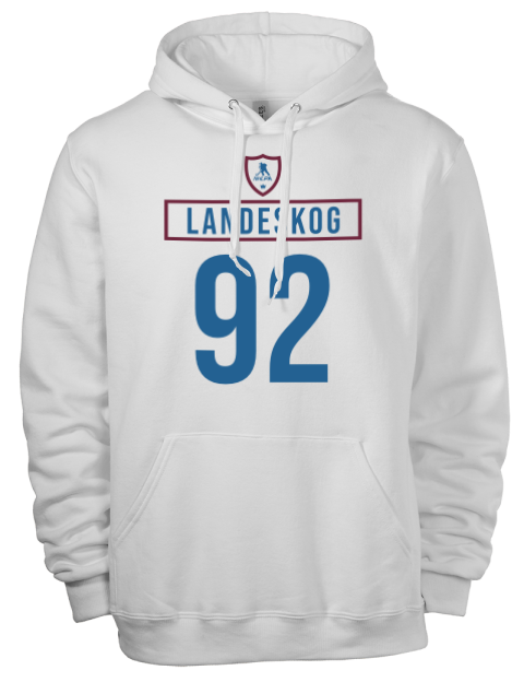 Home Jersey Gabriel Landeskog Eco Premium Unisex Hooded Sweatshirt | Swagsta