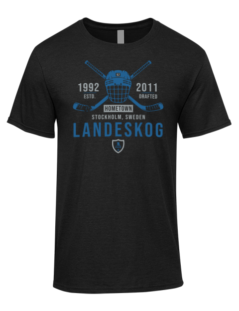 Heritage Gabriel Landeskog Premium Ring-Spun Cotton Unisex T-Shirt | Swagsta