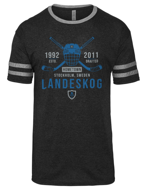 Heritage Gabriel Landeskog Men's Tri-Blend T-Shirt | Swagsta