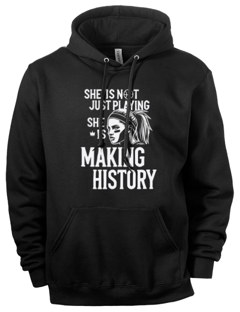 Making History She Got Game Eco Premium Unisex Hooded Sweatshirt | Swagsta