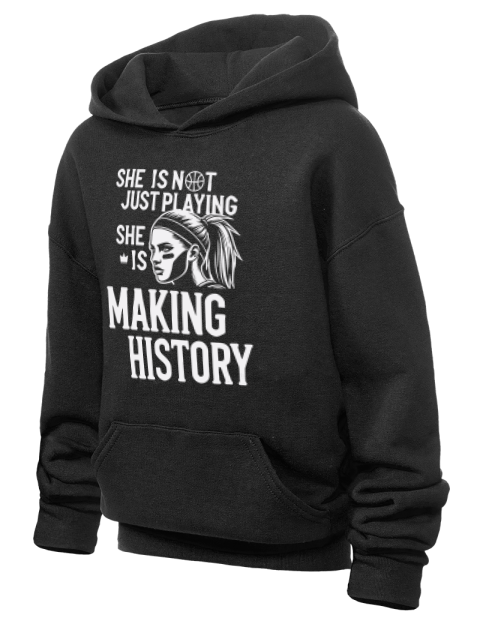 Making History She Got Game Youth Hooded Sweatshirt | Swagsta
