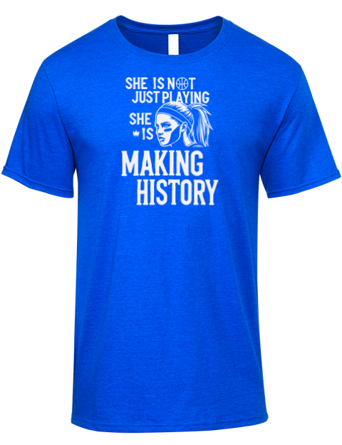 Making History She Got Game Premium Ring-Spun Cotton Unisex T-Shirt | Swagsta