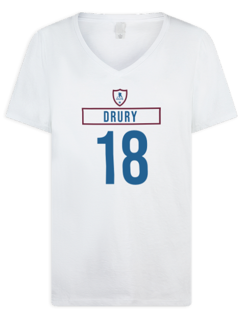 Home Jersey Jack Drury Premium Ladies V-Neck T-Shirt | Swagsta