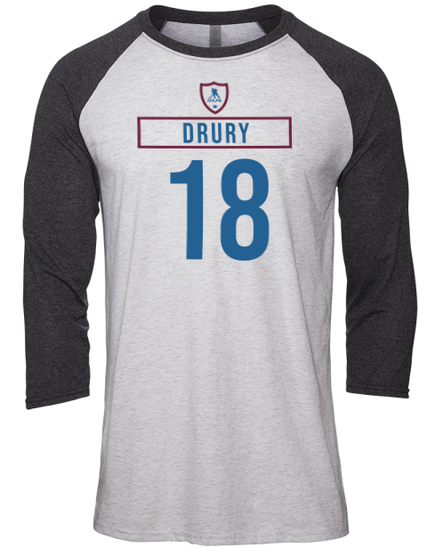 Home Jersey Jack Drury Unisex Premium Three-Quarter Raglan T-Shirt | Swagsta