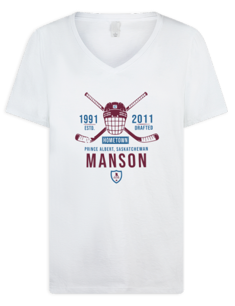 Classic Heritage Josh Manson Premium Ladies V-Neck T-Shirt | Swagsta