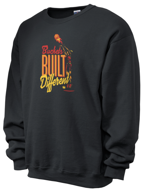 Buckets Built Different She Got Game Unisex Crewneck Sweatshirt | Swagsta