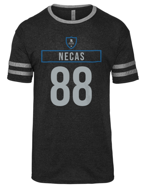 Away Jersey Martin Necas Men's Tri-Blend T-Shirt | Swagsta